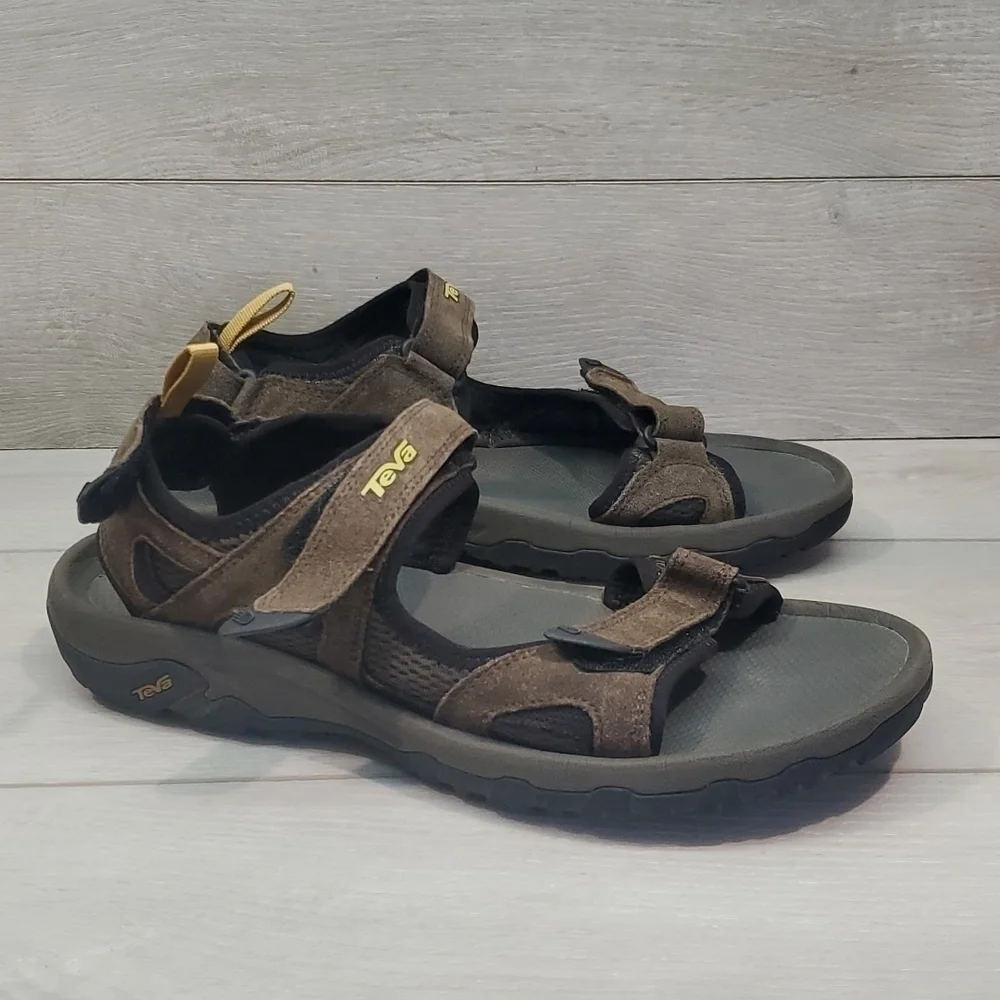Teva Mens Katavi Walnut 4144 Outdoor Hiking Comfort Sandals shoes sz 12